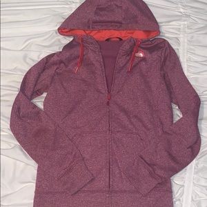North face zip up hoodie